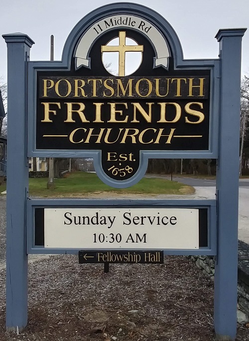Portsmouth Friends Church sign
